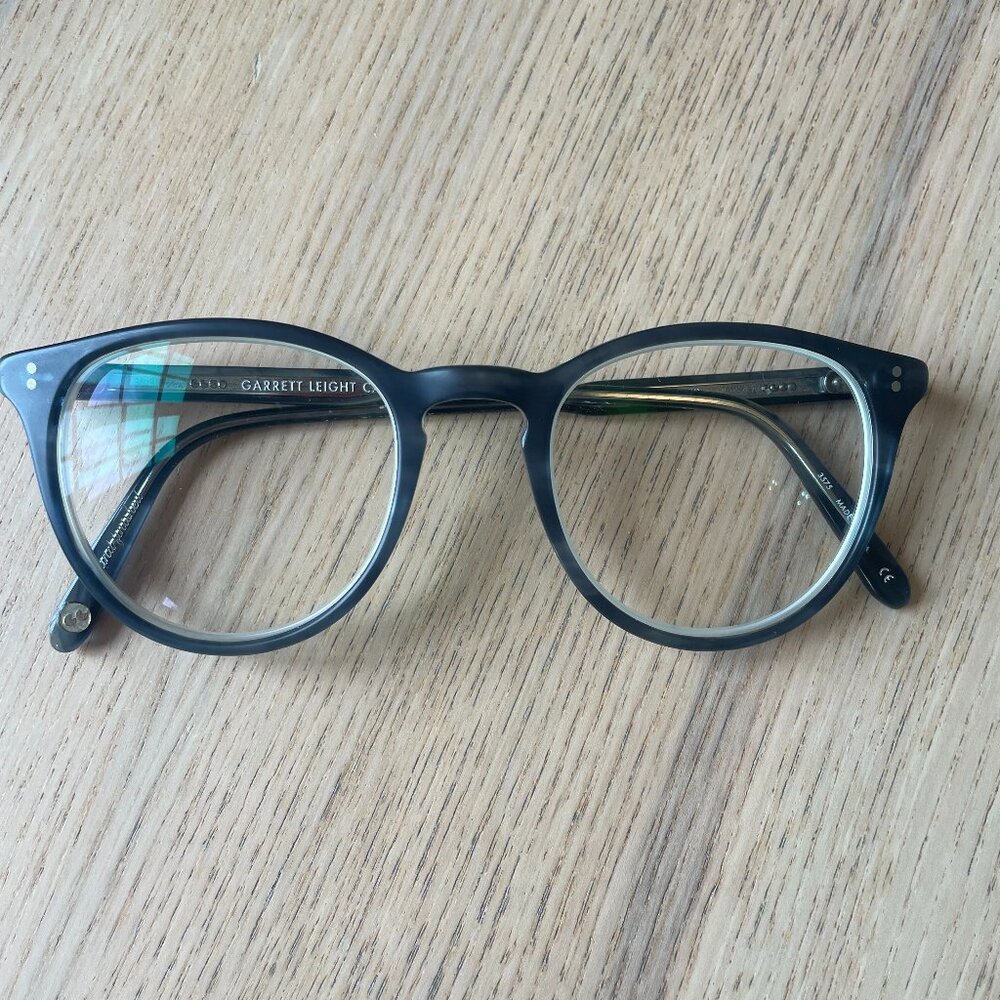 Garrett Leight Milwood Blue Glasses & Clip